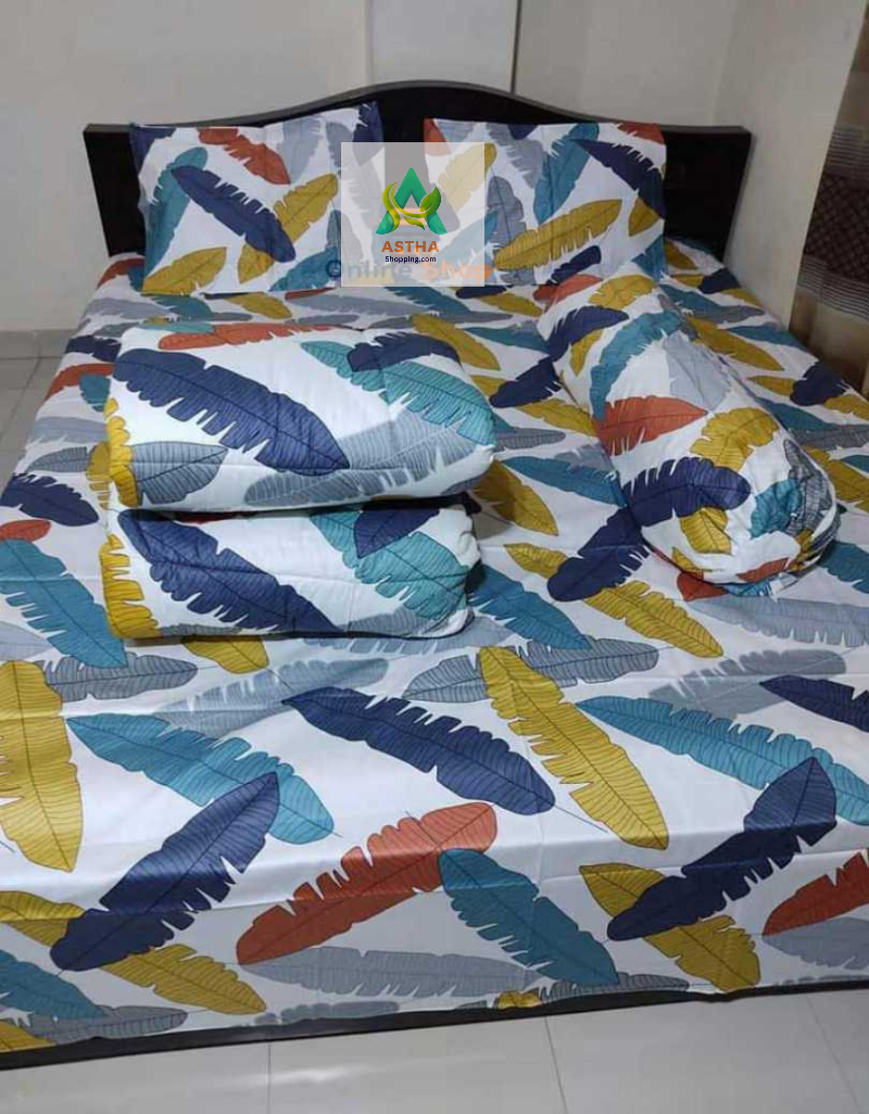 Premium 5-Piece Twill Cotton Comforter Set - শুধু কমফোর্টার নিলে এখানে (√) দিন।